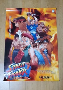 RARE Street Fighter Collection Original Poster Sega Saturn B2 Japan Import - Picture 1 of 7