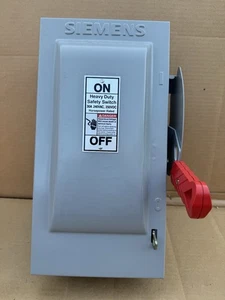 Siemens HF221N Heavy Duty Safety Switch 30A 2-Pole 240VAC - Picture 1 of 7