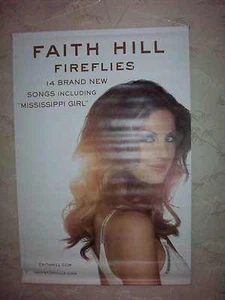 Faith Hill Glühwürmchen Poster - Kunststoff Leinwand wie 2-seitig 24" x 35" nur Promo - Bild 1 von 4