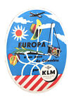 Vintage Luggage Label KLM Royal Dutch Airlines - A Un Paso De Colombia Rare