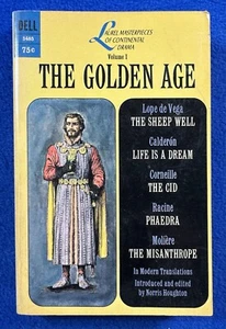 Vintage Paperback / LAUREL MASTERPIECES OF CONTINENTAL DRAMA--GOLDEN AGE / 1963 - Imagen 1 de 4