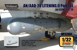 WPD32064 1:32 Wolfpack AN/AAQ-28 LITENING II pod (for USMC F/A-18_AN/AAQ-28 - Picture 1 of 3