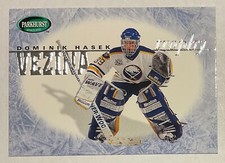1995-96 DOMINIK HASEK PARKHURST INTERNATIONAL VEZINA TROPHY CARD #5 SABRES