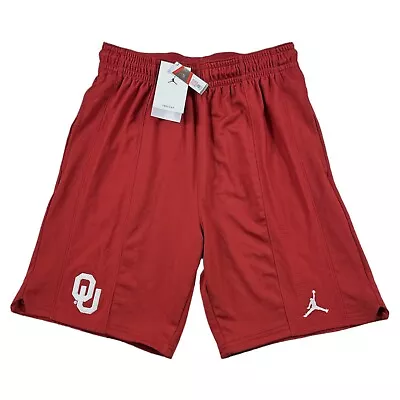 Air Jordan OU Oklahoma Sooners Shorts Dri Fit Mens Small Standard Cut Red New - Image 1 of 4