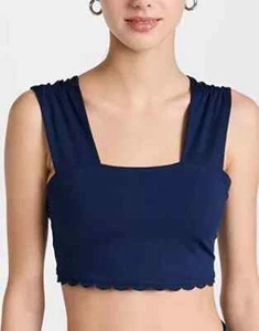 FREE PEOPLE Midnight Navy Suns Out Cami Swim Top, US Medium, NWT - Picture 1 of 6
