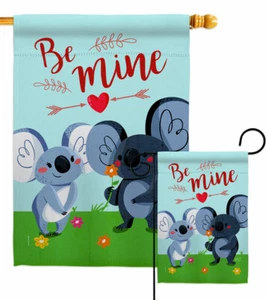 Parejas de koalas bandera de jardín San Valentín primavera regalo decorativo patio casa pancarta - Imagen 1 de 17
