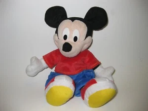 Mickey Mouse 12-1/2 Zoll Stofftier Fleece Plüsch Velours Shirt und Hose Disney Puppe - Bild 1 von 6