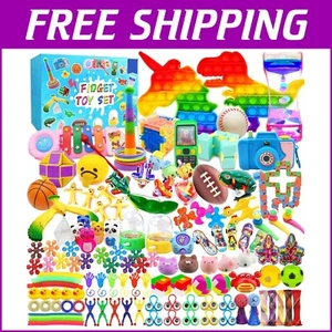 125 Pcs Colorful Fidget Toy Assortment for Kids - Party Favors & Stress Relief - Picture 1 of 8