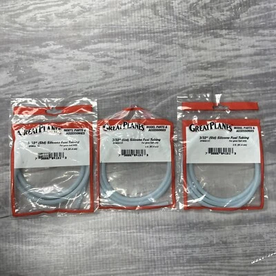 Great Planes GPMQ4131 3/32 Silicone Fuel Tubing RC - Lot of 3 - Image 1 of 4