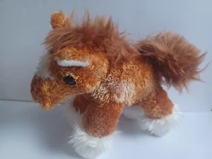 "Mini Flopsie AURORA Marrón Blanco CLYDE THE CLYDESDALE CABALLO PONY 6"" Peluche" - Imagen 1 de 5
