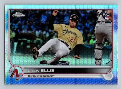 Drew Ellis 2022 Topps Chrome Sonic Prism RC Refractor No.77 Arizona Diamondbacks - Image 1 of 2