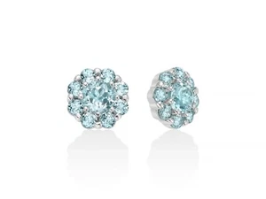 MILUNA ORECCHINI  GEMMA DEL CIELO A FIORE REFERENZA ERD2927  GARANZIA UFFICIALE - Foto 1 di 2