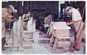 Proctor, Vermont ~ Vermont Marble Company Marble Carvers ~ Vintage Postcard - Picture 1 of 2