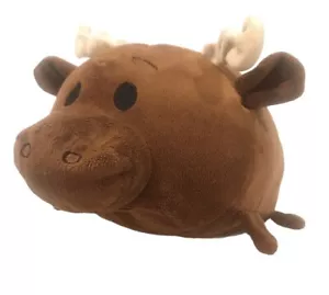 Bun Bun Moose Plush Brown Medium 12" Stuffed Animal Stacking Toy Basic Fun - Picture 1 of 6