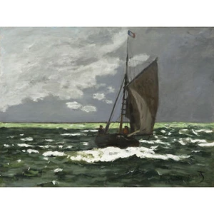 Claude Monet Seestück Sturm 1866 extragroßer Leinwanddruck - Bild 1 von 6