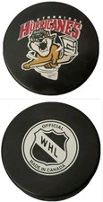 LETHBRIDGE HURRICANES WHL OFFICIAL HOCKEY PUCK RARE MADE IN SLOVAKIA + CANADA
