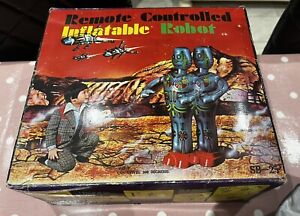 Vintage Woolbro Remote Controlled Inflatable Robot 1970’s Sci-fi Collectible