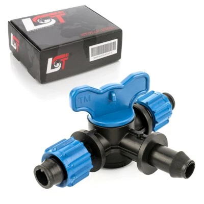 Absperrhahn T-Stück Verbindungsstück Kupplung Bewässerungssystem Ø 17x16x17 mm - Bild 1 von 4