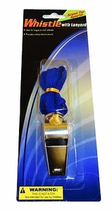 Silbato de metal con cordón, fuerte, entrenadores de árbitros baloncesto fútbol fútbol - Imagen 1 de 5