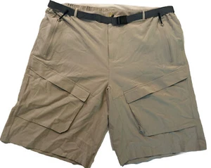Little Donkey Andy Shorts Mens 2XL Khaki Stretch Quick Dry Cargo Hiking 11" - Picture 1 of 13
