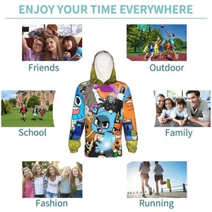 The Amazing World Of Gumball Cartoon Hoodie Youth Pullover Hoodie Holiday Gift - Picture 1 of 35