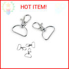 30Pcs 1 Inch Metal Swivel Clasps Lanyard Snap Hooks Keychain Clip with D Ring Lo