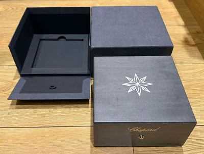 Genuine Original Chopard Alpine Eagle Wooden Wood Watch Box Case Complete Set - Image 1 of 4