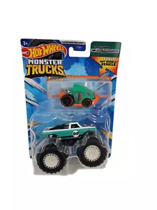 Hot Wheels Monster Trucks Pure Muscles & Piranha Terror Car Die-Cast 2023 Mattel - Picture 1 of 10