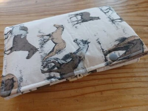 Nadeltasche, Tasche, Etui für Stricknadeln, Häkelnadeln - Pferde - Bild 1 von 5