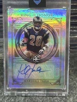 2021 Limited Ring Of Honor /23 Marshall Faulk Auto  - Image 1 of 4