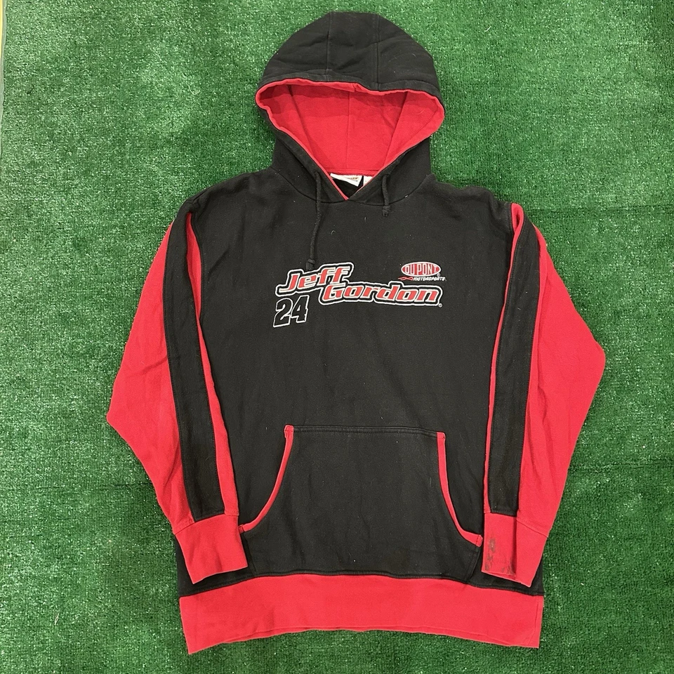 Толстовка с капюшоном Jeff Gordan Winner's Circle Nascar - красно-черная мужская размер XL - Изображение 1 из 4