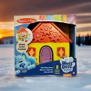 Melissa & Doug Blue's Clues & You! Holzhaus für unterwegs Spielset zum Sortieren - Bild 1 von 5