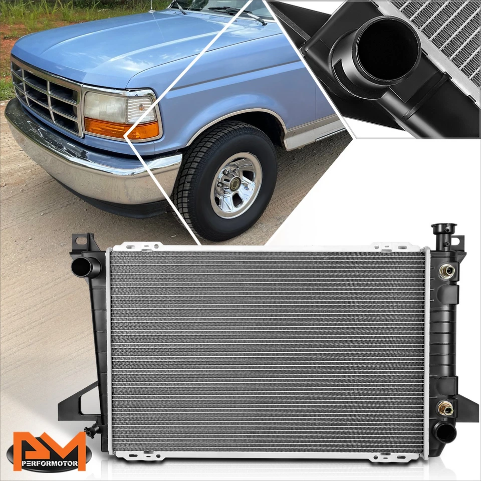 Radiador de fábrica de aluminio OE para 85-96 Ford F150/F250/F350 4,9 MT/AT DPI-1452 Foto 1 de 4