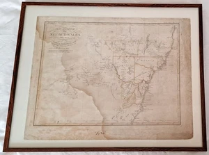 Resolución.Estado encontrado.Bonito mapa antiguo Nueva Gales del Sur-Grande aprox.1831.Ver - Imagen 1 de 11