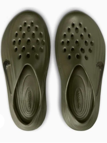 NIKE REJUVEN8 REACTX zoccoli oliva medi slide uomo US 12 NUOVI CON SCATOLA HV5060 201