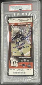 2005 Tom Brady Signed Patriots Ticket "Another Jets Loss" / PSA 5 Auto Authentic - Picture 1 of 2