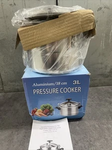 Olla a presión pequeña 3L aleación de aluminio 18 cm olla a presión inferior para estufa de gas - Imagen 1 de 7