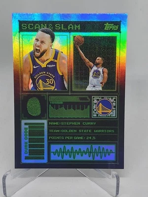 2025 Topps Baloncesto Scan & Slam Steph Curry Golden State Warriors Foto 1 de 2