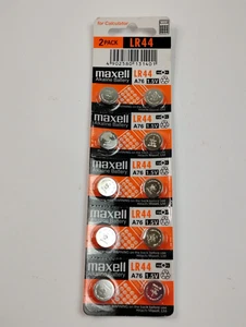 Maxell LR44 Alkaline Batteries Pack of 10 Batteries LR44 - Picture 1 of 4
