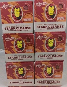 LOT OF 6: NIB DR. Squatch Limited Edition MEN'S 5oz. Bar Marvel  Iron Man. - Picture 1 of 4