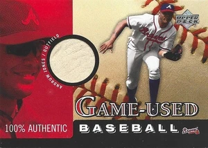 2000 Upper Deck #B-AJ Andruw Jones Game Used Baseball - Picture 1 of 1