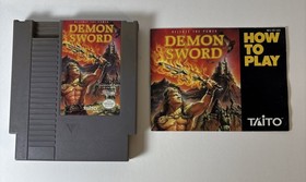Demon Sword (Nintendo NES) &ndash; Authentic Cartridge + Original Manual &ndash; Tested
