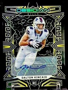 2023 Panini Obsidian Dalton Kincaid Rookie Auto Gold Electric Etch Bookend 1/10! - Picture 1 of 7