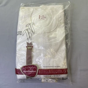 TownCraft Union Suit Heavyweight Mens Size 46 White Underwear One Piece Pajamas - Picture 1 of 8