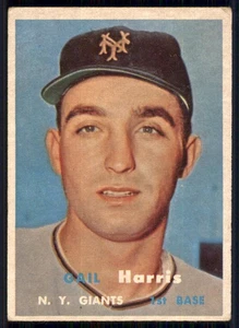 1957 Topps #281 Gail Harris - Imagen 1 de 2