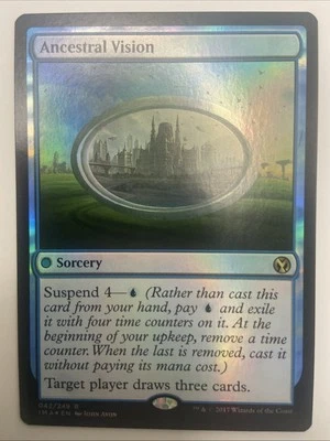 MTG FOIL Ancestral Vision  - Iconic Masters #42 Magic The Gathering-NM - Image 1 of 2