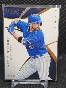 2015 Immaculate DAVID WRIGHT #8 Premium Base /99 New York METS - Picture 1 of 2
