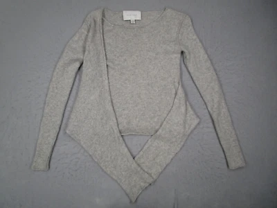 Brochu Walker Sweater Women Extra Small Gray Cashmere Long Sleeve Wrap LUX780 - Image 1 of 4