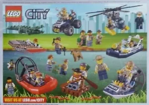 FOGLIO ADESIVO PROMO LEGO CITY SWAMP POLICE NUOVO DI ZECCA! - Foto 1 di 1