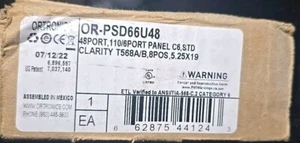 BRAND NEW*Ortronics Clarity 6 Cat6 48-Port Panel OR-PSD66U48 STD - Picture 1 of 5
